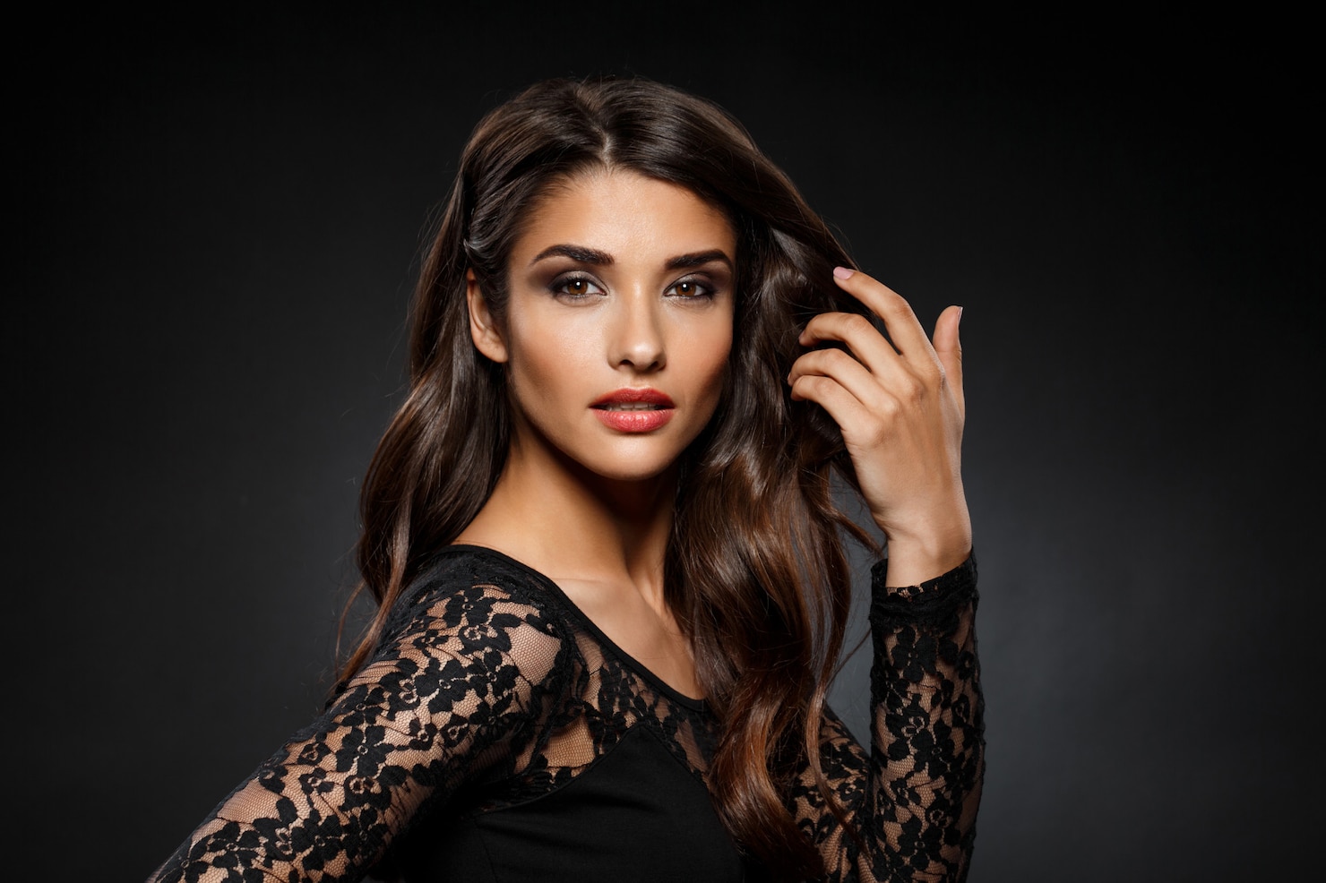 portrait beautiful woman black dress 176420 3516 Luxury Hair Salon Delray Beach