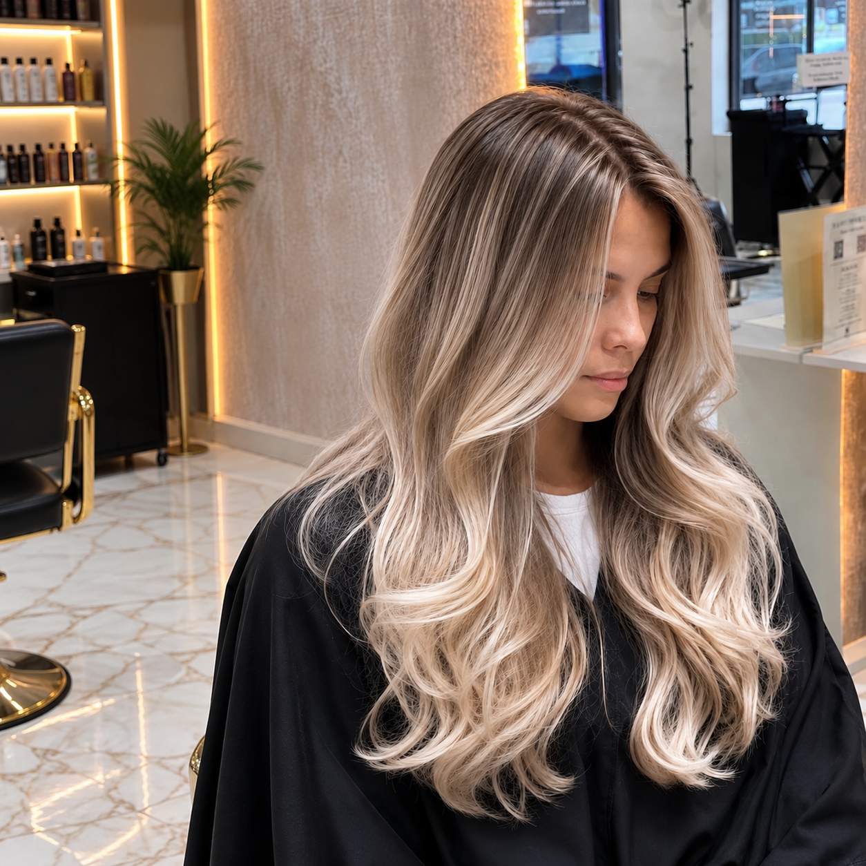 Hair Color Specialist Boca Raton 9 Blonde balayage with soft waves