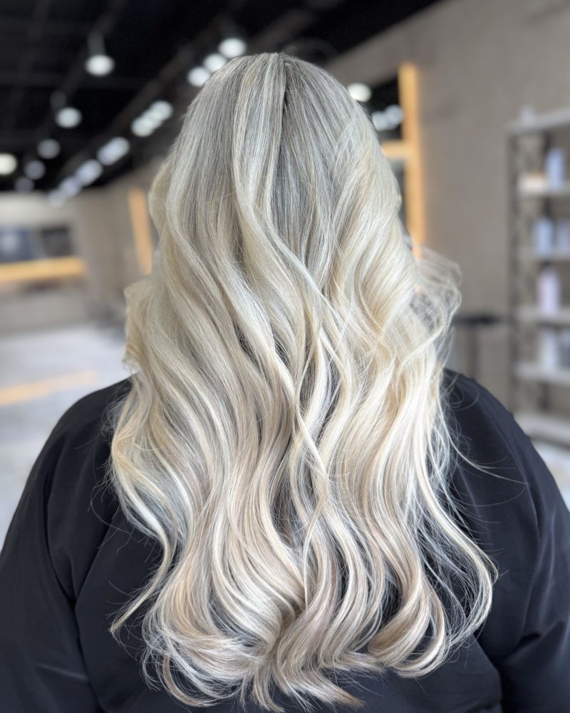Hair Color Specialist Boca Raton 7 Icy blonde waves at Hairmess Salon