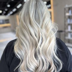 Luxury Hair Salon Boca Raton | Hair, Makeup, Nails and Extensions 3 Icy blonde waves at Hairmess Salon